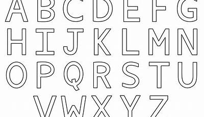 Printable Letters To Color