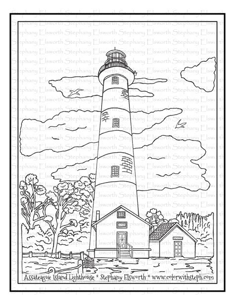 Stained Glass Lighthouse Coloring Page Free Printable Coloring Pages