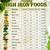 printable list of iron-rich foods