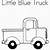 printable little blue truck coloring pages