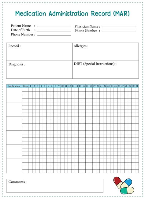 Printable Medication Administration Record: A Comprehensive Guide