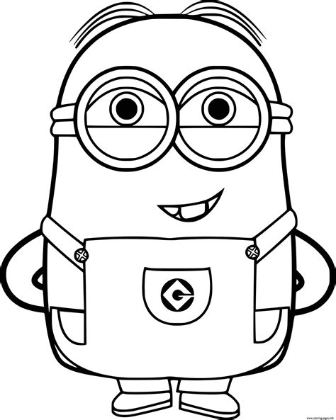 Printable Minion Coloring Pages: A Fun Activity For Kids