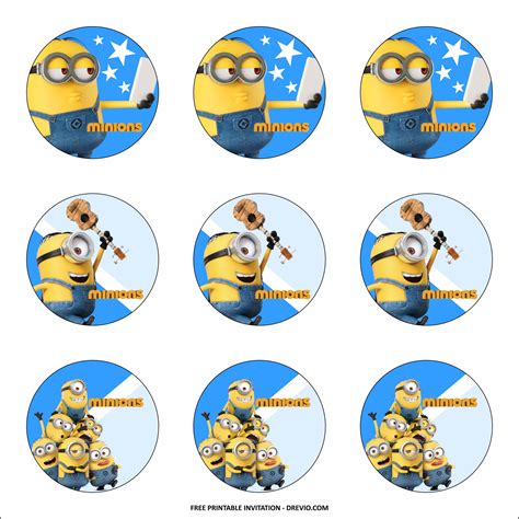 How To Make Printable Minion Cupcake Toppers In 2023