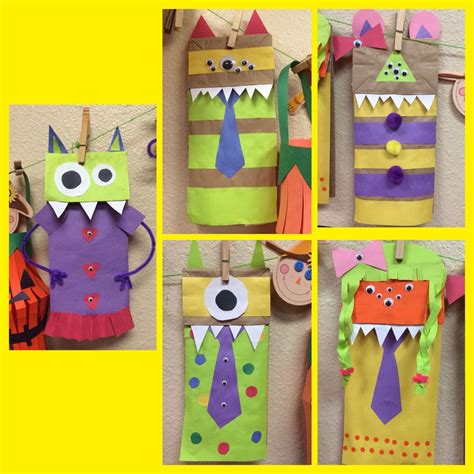 Speech Therapy with Miss Nicole Go Away Big Green Monster Paper bag