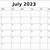 printable monthly calendar 2023 july