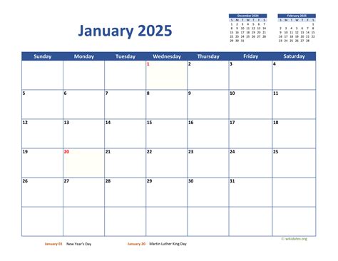 Printable Monthly Calendar 2024-2025