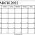 printable monthly calendar for march 2022 template calendar