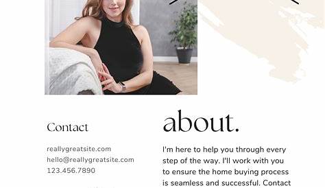 About Me Realtor, About Me Page, Real Estate Bio, About Me Template