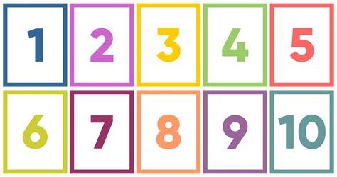 Printable Numbers 1-10 Flashcards: A Fun And Interactive Way To Teach Kids