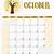 printable oct calendar