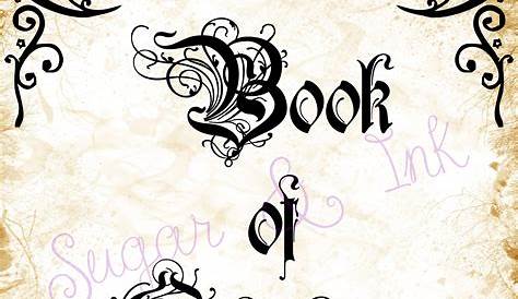 Book of Shadows Wicca Printables Pinterest
