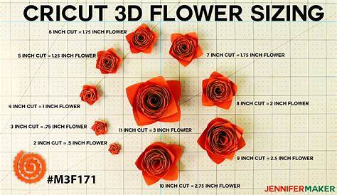 Printable Paper Flower Size Chart