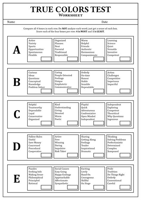 Printable Personality Tests That are Lucrative Wright Website