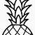 printable pineapple outline