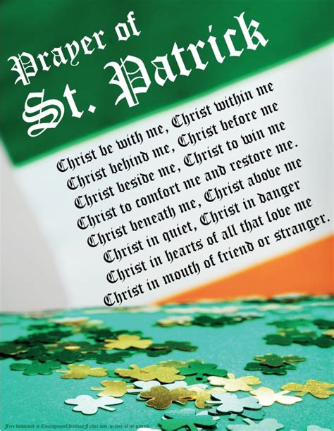 Printable Prayer Of St Patrick