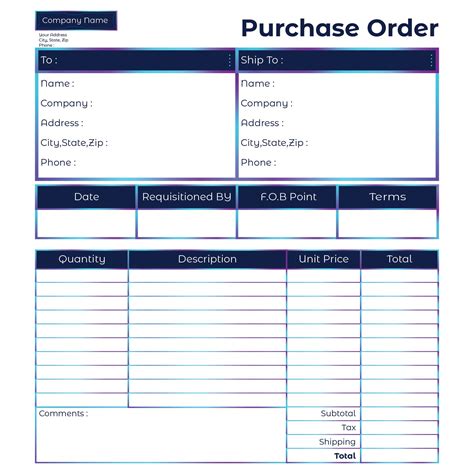 43 Free Purchase Order Templates [in Word, Excel, PDF]