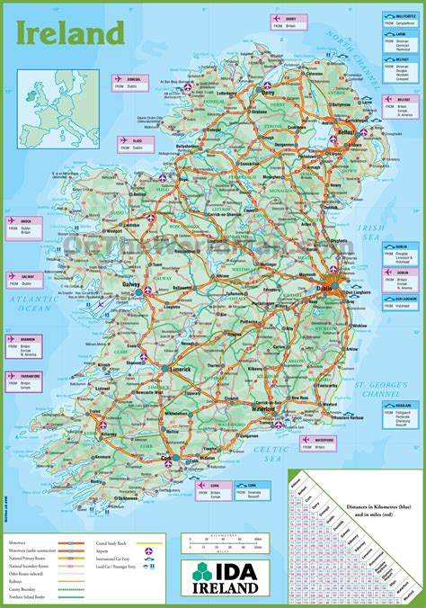Printable Road Map Of Ireland: Your Ultimate Guide