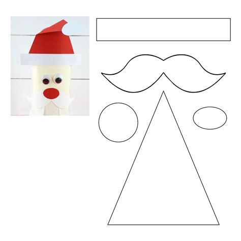 Printable Santa Claus Craft Template: Create Your Own Festive Decorations!