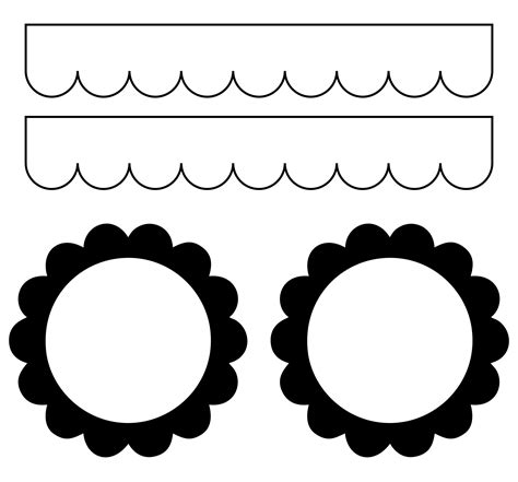 Scalloped Banner svgs pdf png file