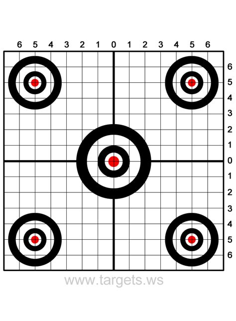 Targets Print your own sightin shooting targets