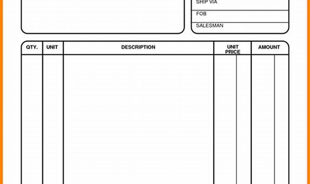 Printable Simple Invoice for Hassle-Free Business Transactions