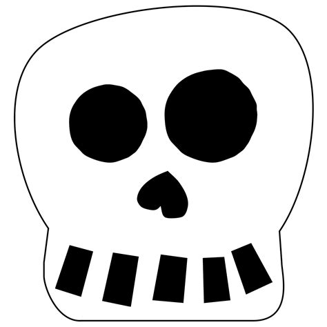 Printable Skeleton Head Template: A Great Diy Halloween Decoration