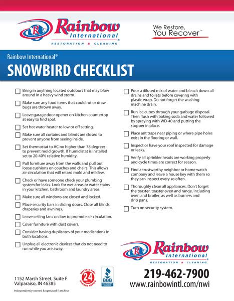 Winterize Your Home A Travel Checklist for Snowbirds Brunswick Companies