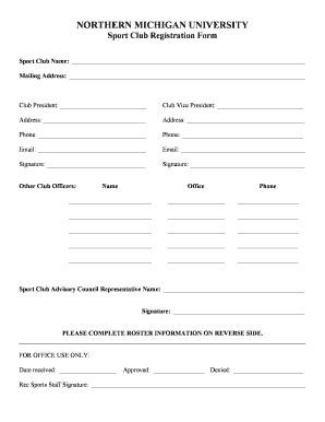 8 Sports Registration form Template Word SampleTemplatess