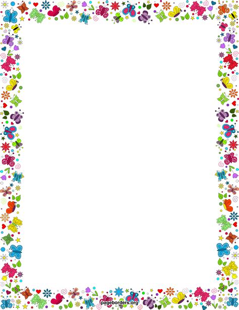 Spring Border Template With Flowers Branches Vector Scrapbook Paper