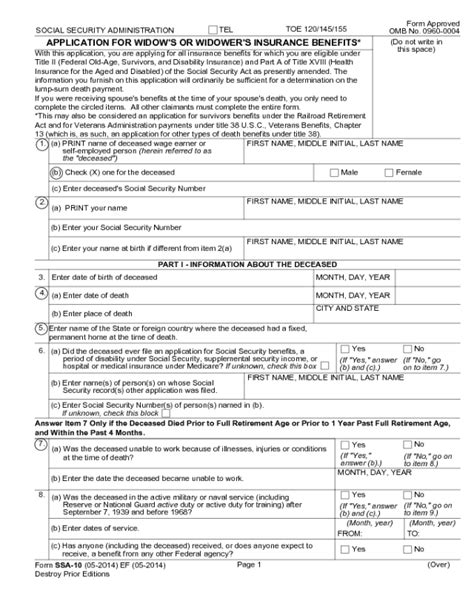 Everything You Need To Know About Printable Ssa-10 Form