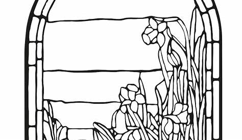 Printable Stained Glass Coloring Pages