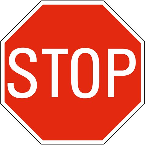 Printable Stop Sign For Classroom