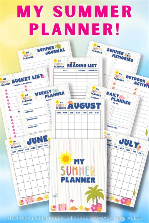 Free Printable Summer Planner for Homeschoolers iHomeschool Network