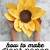 printable sunflower craft template