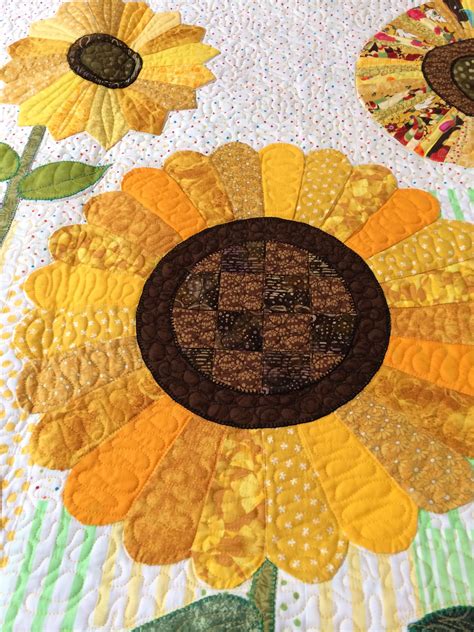 Handmade Sunflower Barn Quilt Wood Mosaic Etsy Painted barn quilts