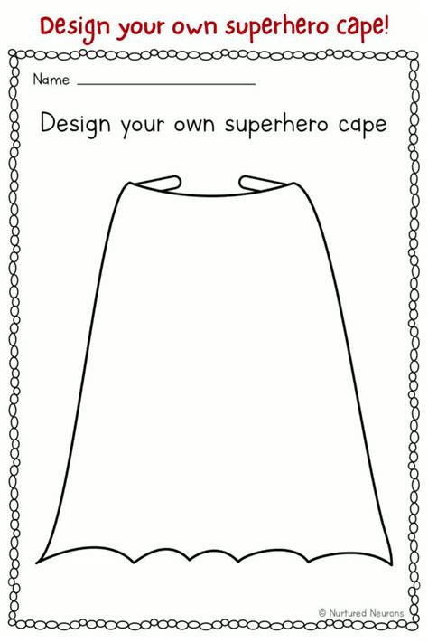 Printable Superhero Cape Outline: The Perfect Diy Project For Your Little Hero