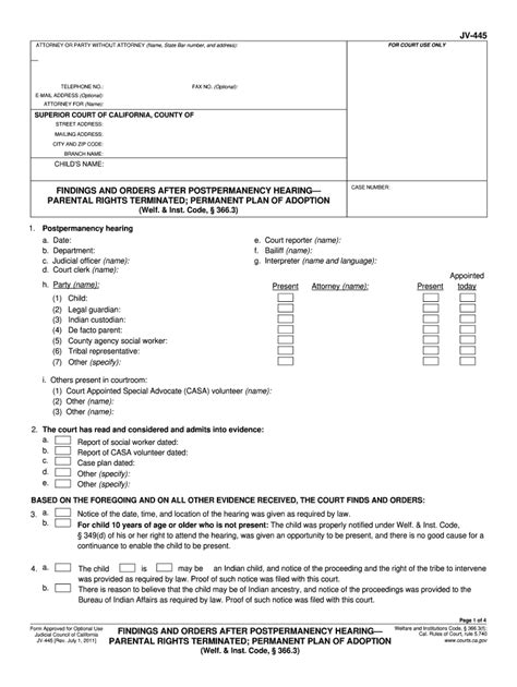 printable voluntary termination of parental rights form voluntary