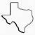 printable texas outline