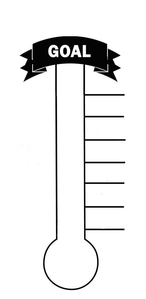 Printable Thermometer Goal Chart: A Great Way To Track Your Progress