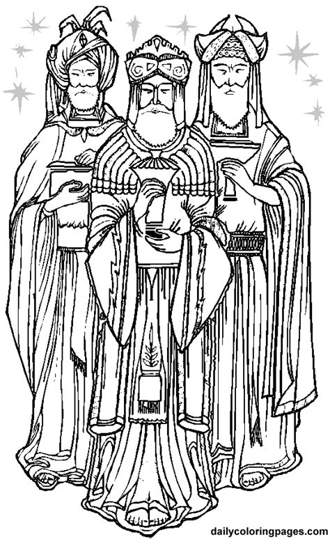 Three kings Coloring Pages