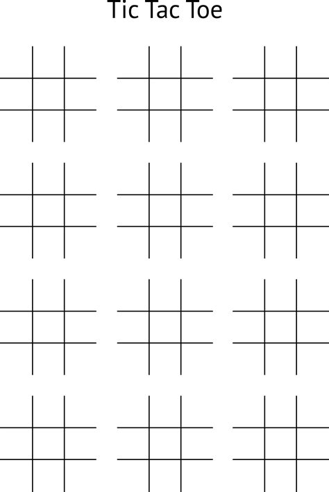 Grid Tic Tac Toe Layout Free Transparent PNG Download PNGkey