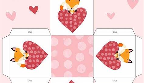 Free Printable Valentine Box Templates FREE PRINTABLE TEMPLATES
