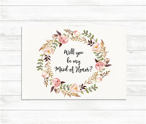 Will You Be My Maid of Honor Card Obviously You're Going Etsy