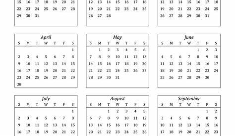 2023 Calendar - Blank Printable Calendar Template in PDF Word Excel