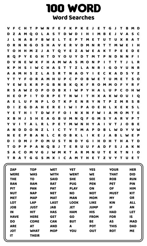 Printable Word Searches Pdf: A Fun Way To Boost Your Brainpower