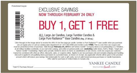 Printable Yankee Candle Coupons: Save Money On Your Favorite Scents