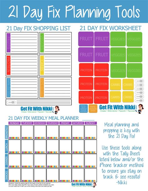 Printable 21 Day Fix Meal Plan: A Comprehensive Guide