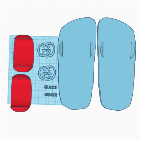 Printable Gucci Flip Flops