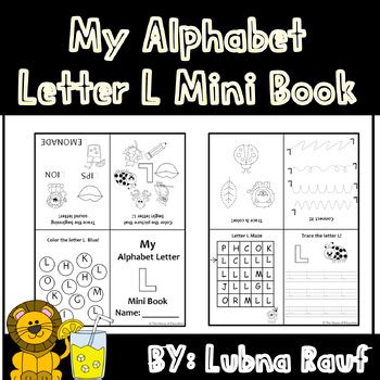 Printable L Mini Book