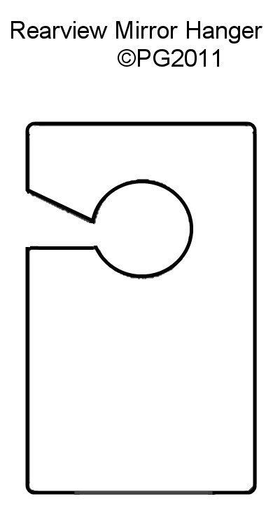 Printable Sign Mirror Hanger